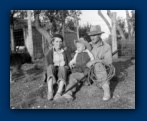 Josephine Annie McCasland Haynes with William Clyde and son Sammy Fred  -  1935